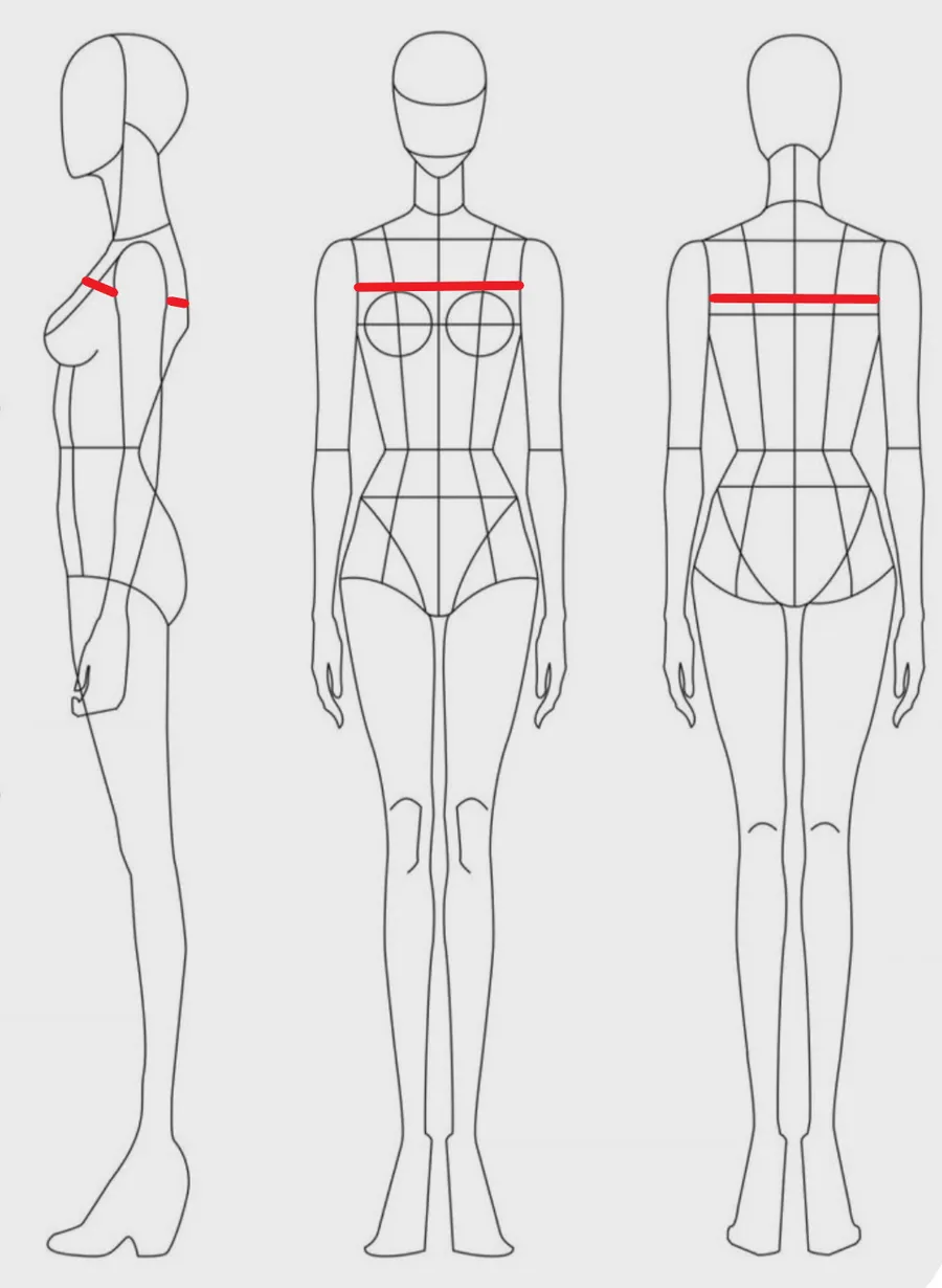 How to measure: Upper bust