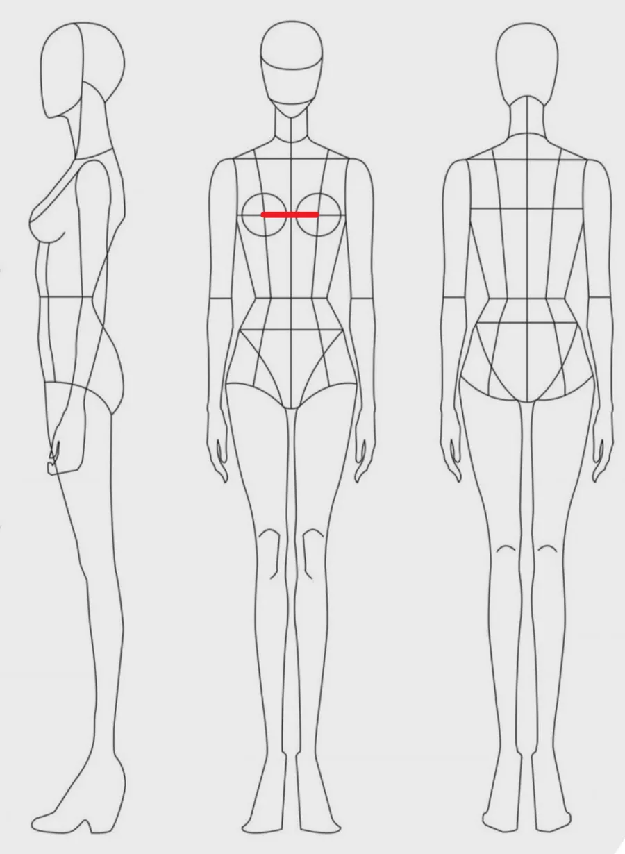 How to measure: Bust span