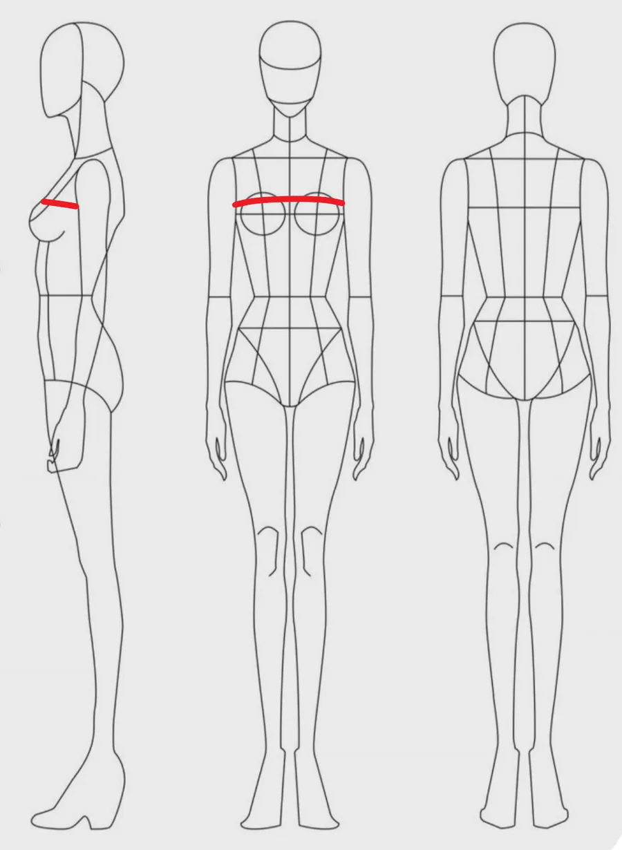 How to measure: Bust width