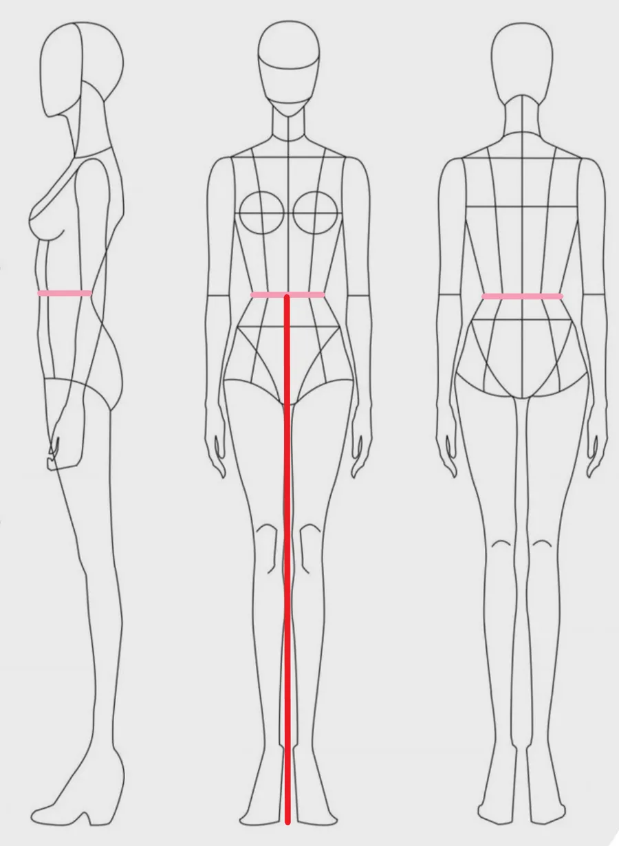 How to measure: Front waist height