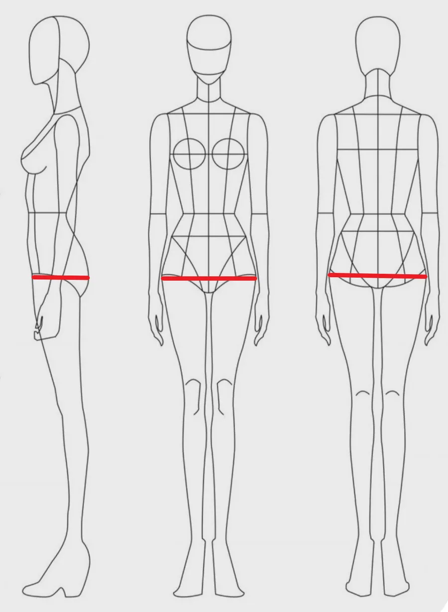 How to measure: Hip circumference