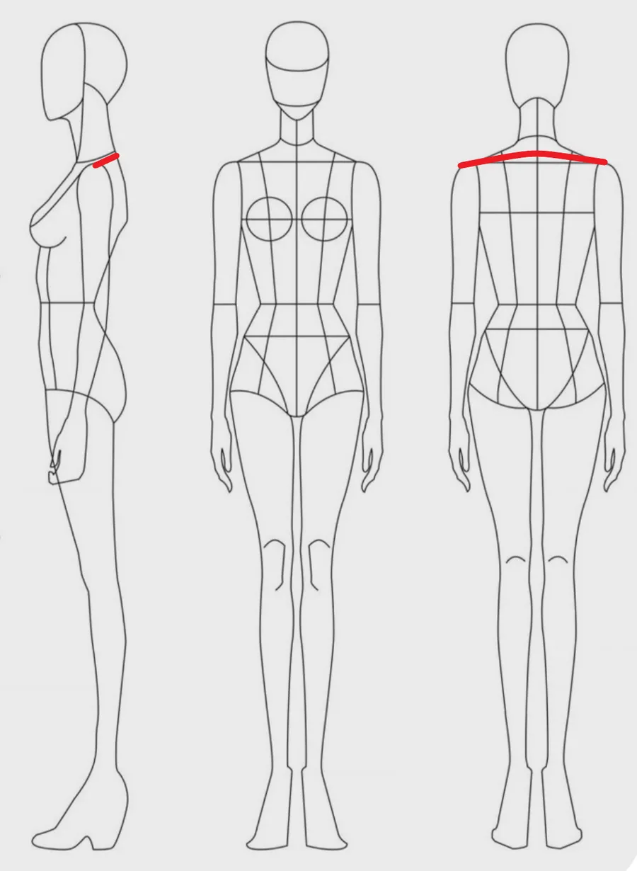 How to measure: Shoulder width