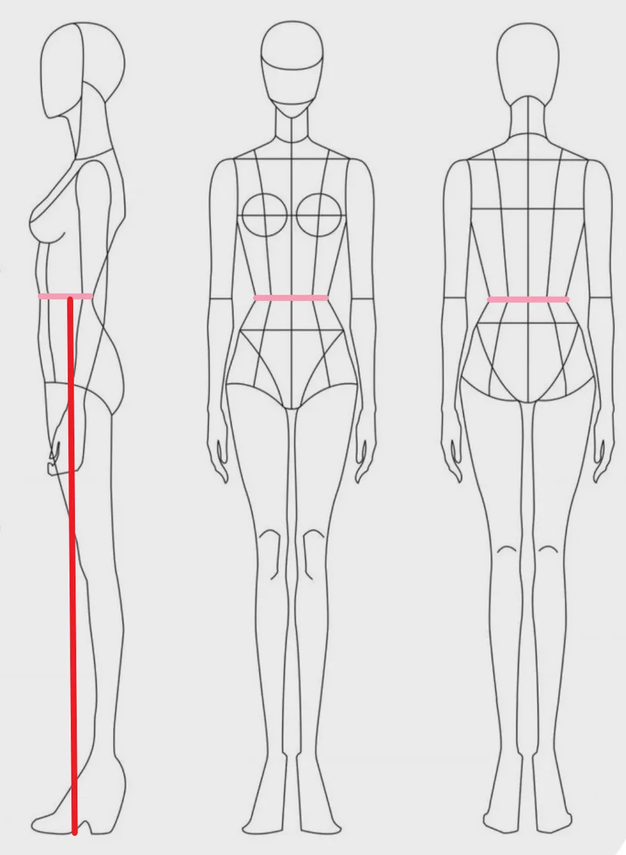 How to measure: Side waist height